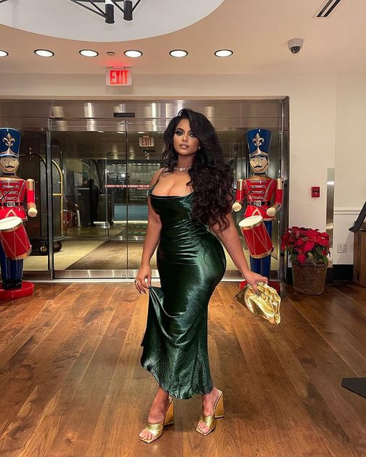 Sexy Green Spaghetti Straps Prom Dress,Green Evening Dress cc1175