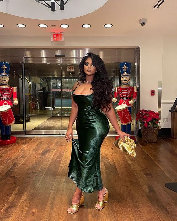 Sexy Green Spaghetti Straps Prom Dress,Green Evening Dress cc1175