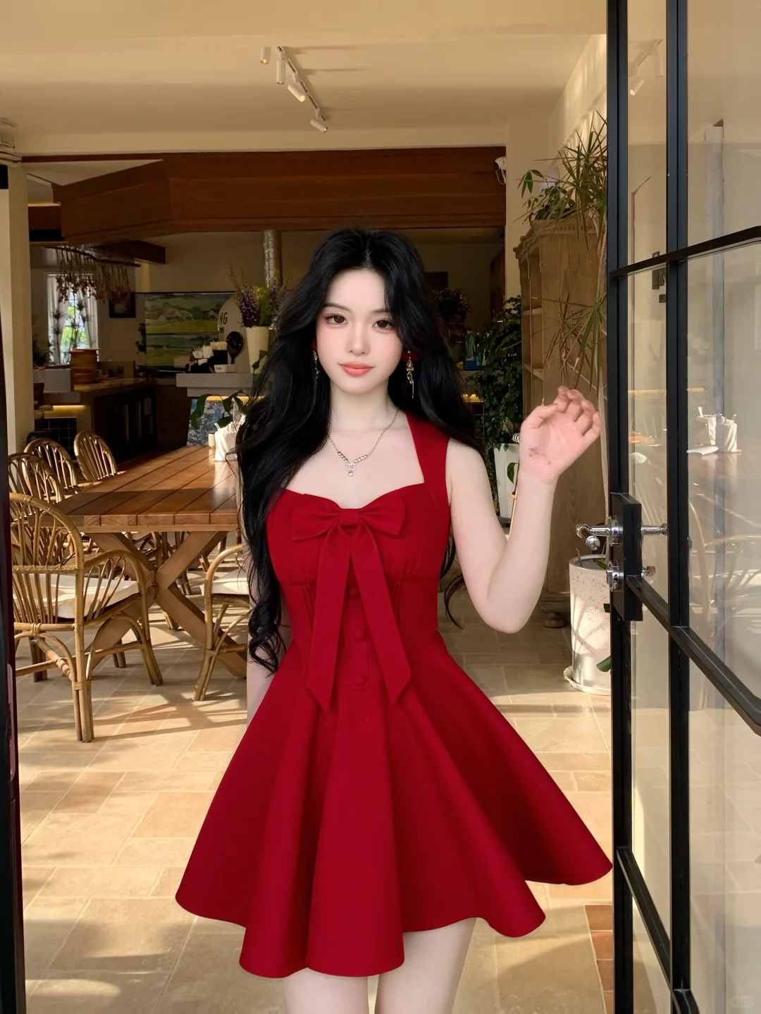 Vintage Red Satin A Line Short Birthday Outfits 7th Grade Homecoming Dress cc3349