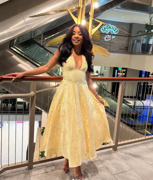 Pretty Yellow Satin Print Prom Dress,Halter A Line Party Evening Dress cc2688