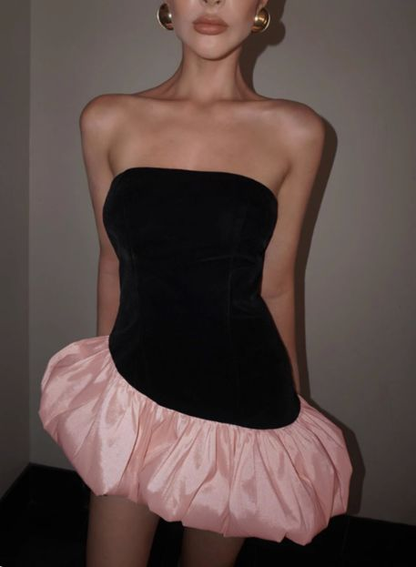 Fashion Strapless Satin Short Birthday Outfits 6th Grade Homecoming Dress cc3467