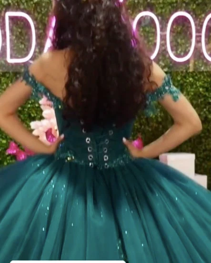 Emerald Green Quinceanera Dresses Sweet 16 Dress Charming Birthday Dress  cc221
