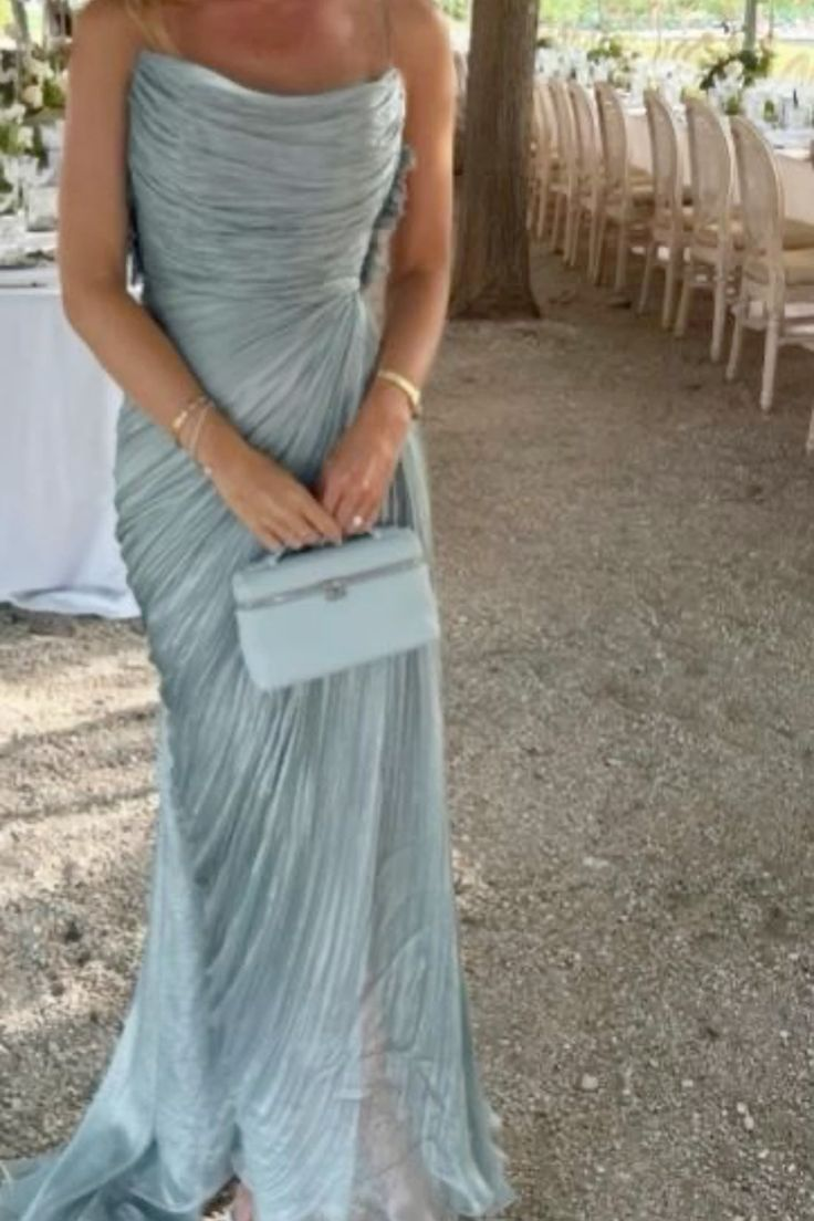 Chic Spaghetti Straps Tulle Ruched Evening Dress,Long Prom Dress cc2652