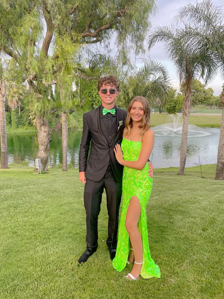 Sexy Mermaid Prom Dresses,Prom Dress Lime Green Long Evening Dress With Slit cc1132