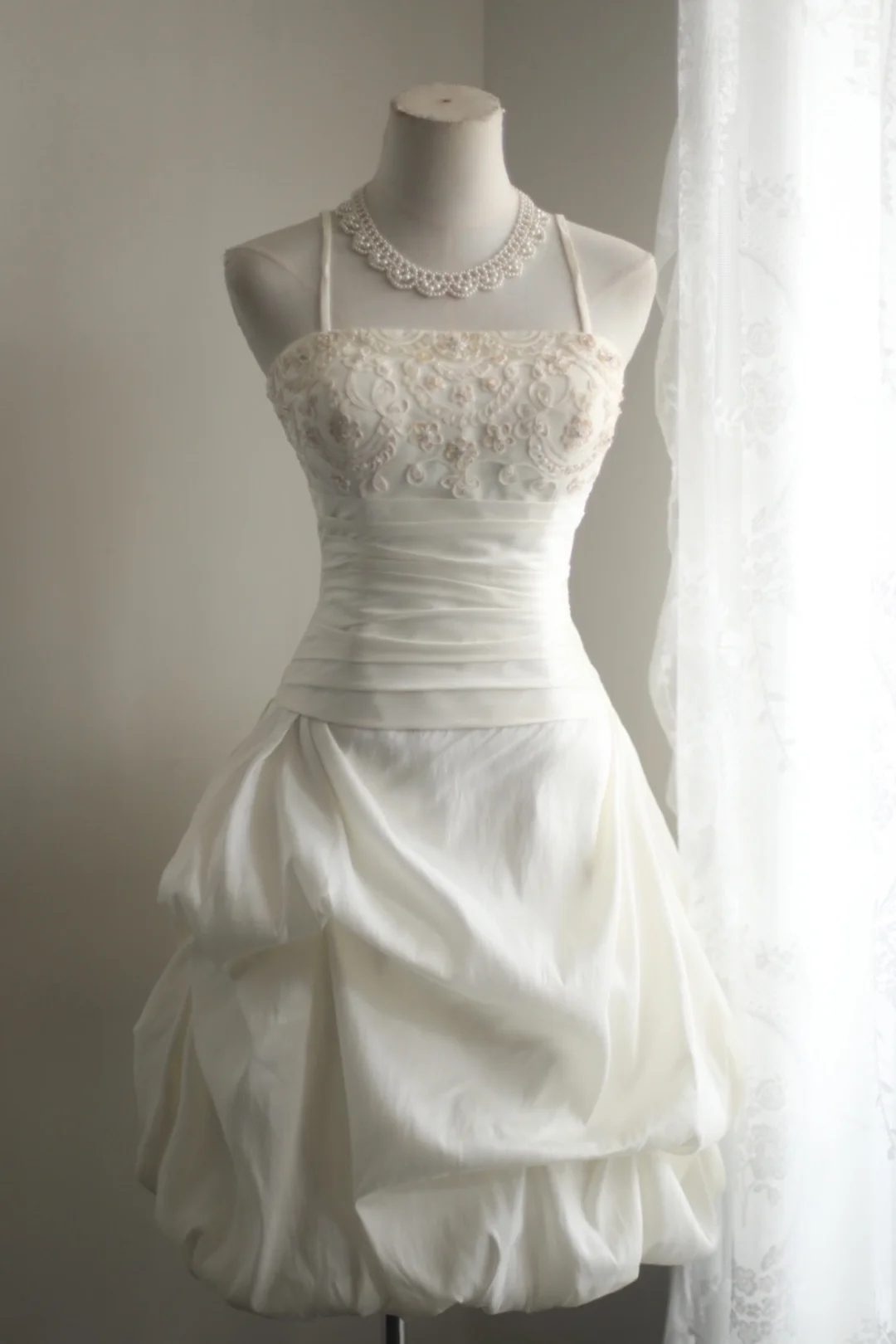 Vintage Spaghetti Straps White Short Birthday Outfits Formal Homecoming Dress cc3315