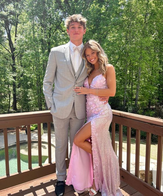 Long Prom Dresses with Appliques Formal Dresses cc505