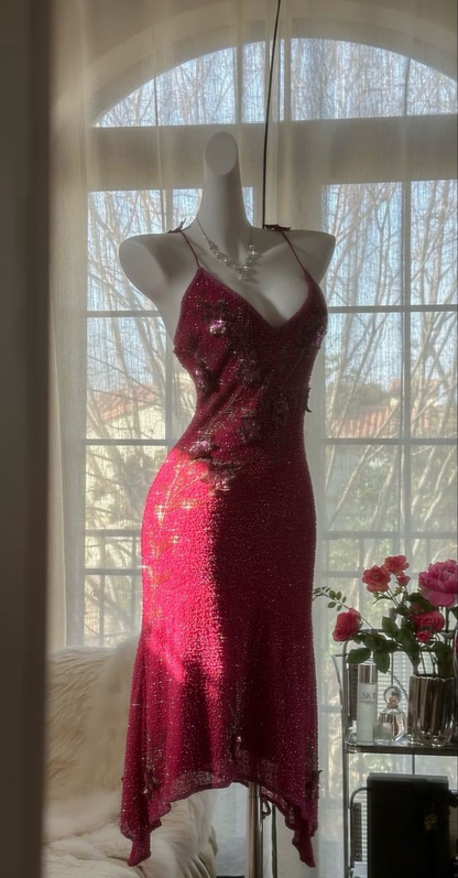 Gorgeous Burgundy Chiffon Beaded Mini Birthday Dress Homecoming Dress cc3039