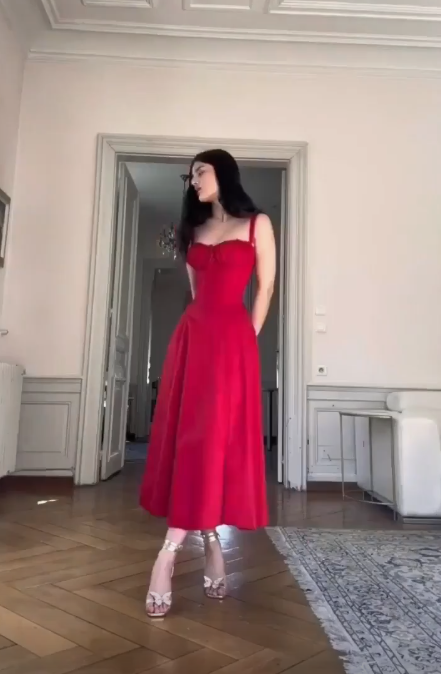 Cute A Line Satin Party Dress Navy Blue Slit Prom Evening Dress cc2202