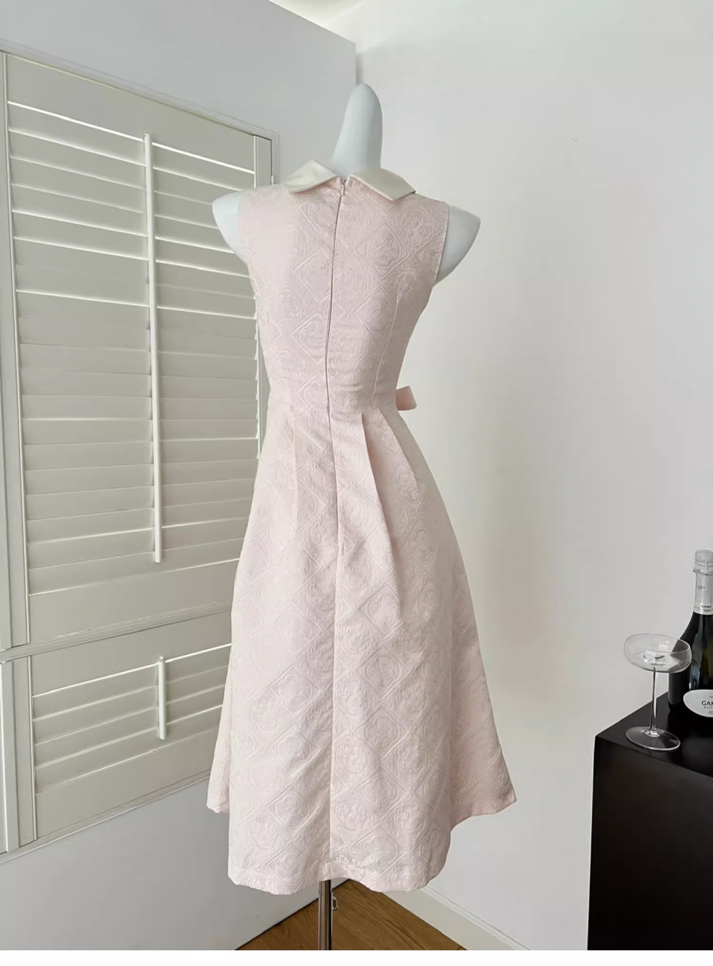 Elegant Pink A Line Birthday Dress Prom Dress cc3056