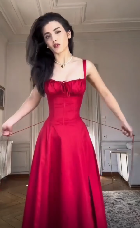 Cute A Line Satin Party Dress Navy Blue Slit Prom Evening Dress cc2202