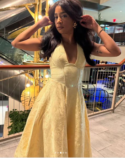 Pretty Yellow Satin Print Prom Dress,Halter A Line Party Evening Dress cc2688