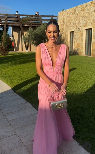 Sexy Deep V Neck Backless Evening Dress A Line Chiffon Party Prom Dress cc2326