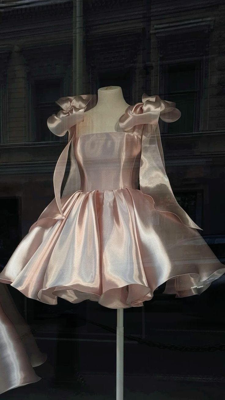 Cute Spaghetti Straps Pink Satin Short Grade Homecoming Dress  cc3025