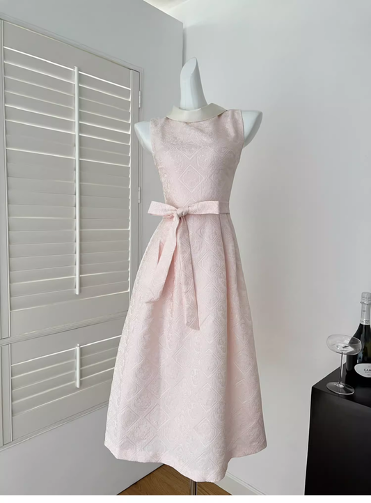 Elegant Pink A Line Birthday Dress Prom Dress cc3056