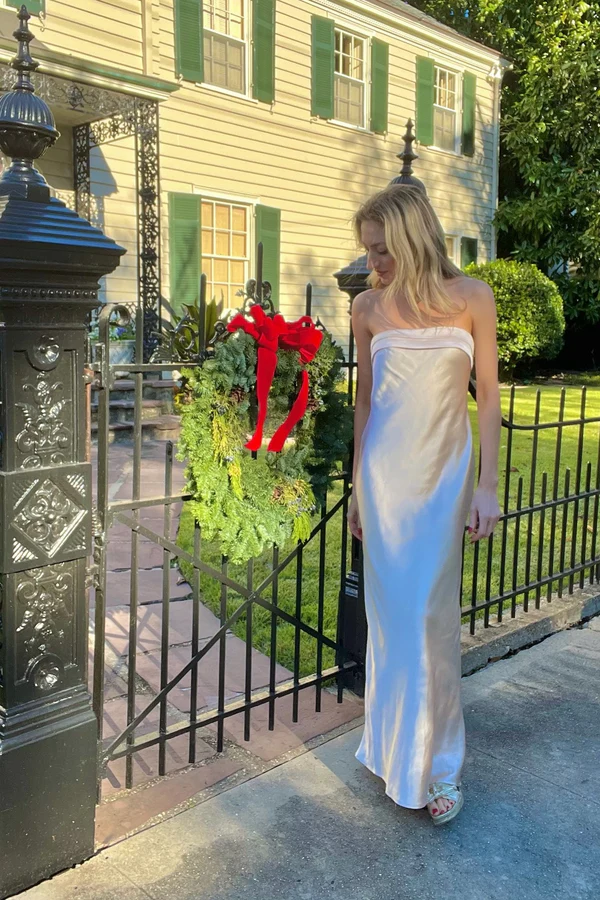 Blue Strapless Sheath Long Party Evening Dress cc2145