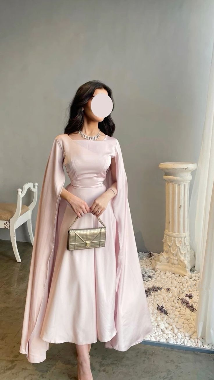 Elegant Pink A-line Evening Dress,Pink Party Dress cc1208