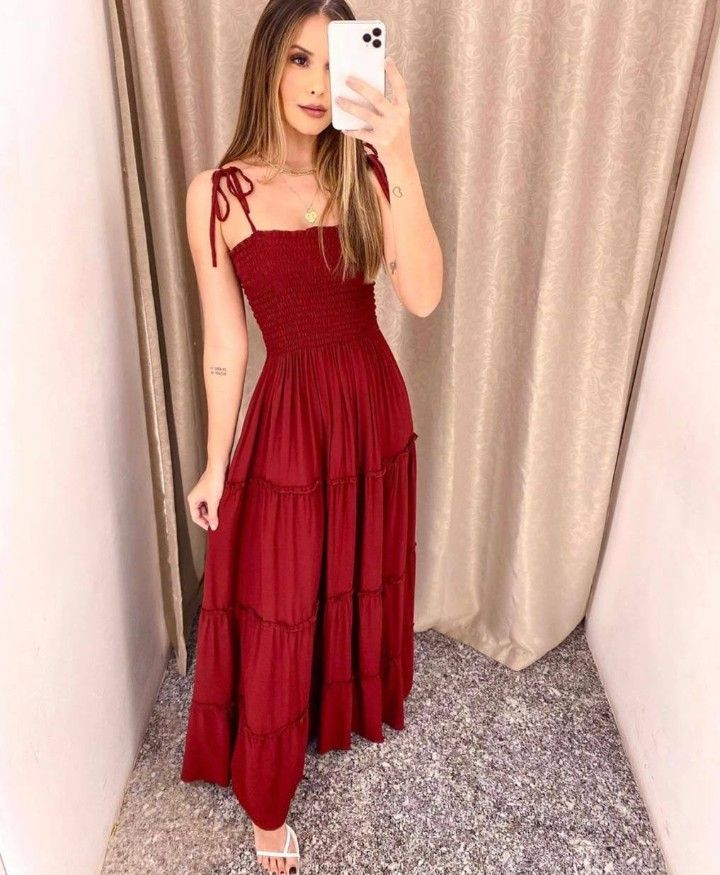 A-line Burgundy Prom Dress Fashion Party Dress cc765