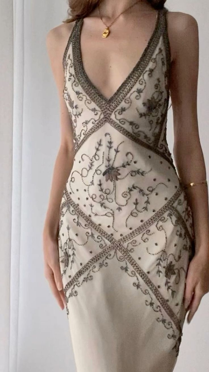 Luxurious Mermaid Chiffon Beaded Prom Dress Formal Evening Dress cc1406