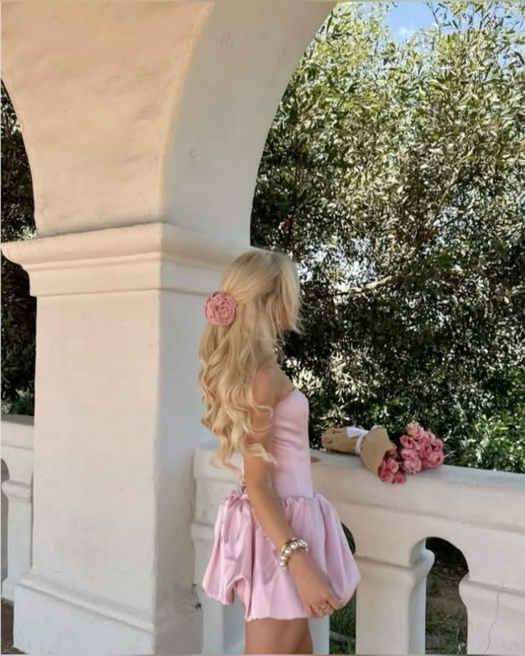 Sweet Princess Light Pink Bud Satin Birthday Party Homecoming Dress cc4114