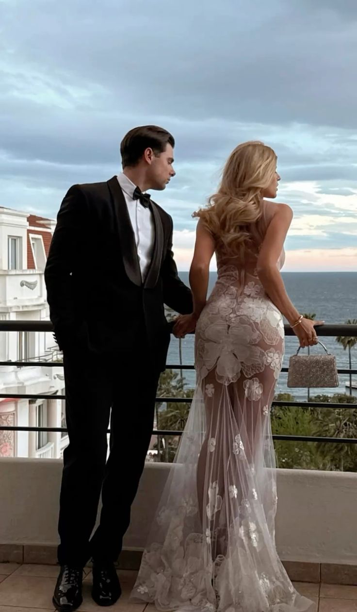 Sexy White Mermaid Lace Long Prom Dress Evening Dress cc4867