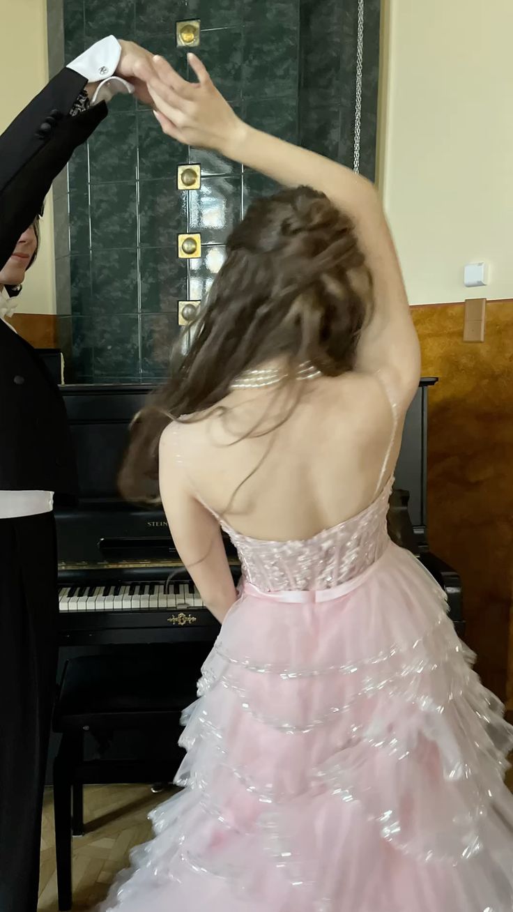 Dreamy Princess Pale Pink Strappy Layered Tulle Ball Gown Evening Dress Sweet 16th Birthday cc4891