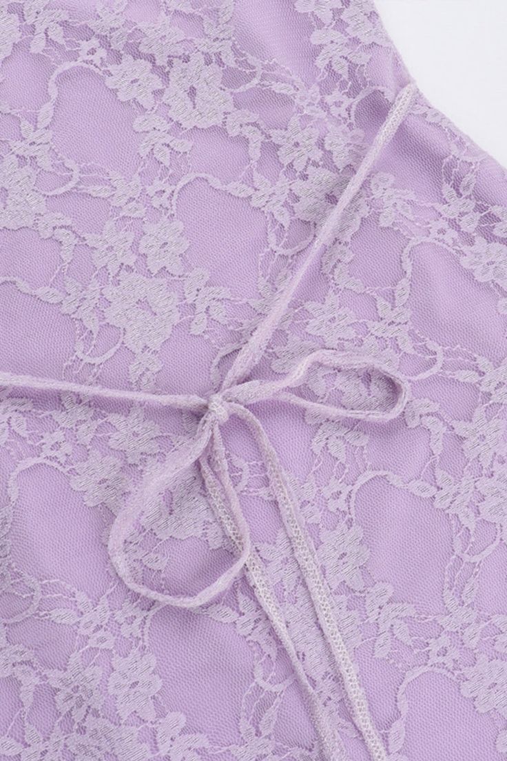 Sweet Lavender Lace Slit 17th Birthday Homecoming Dress cc4022