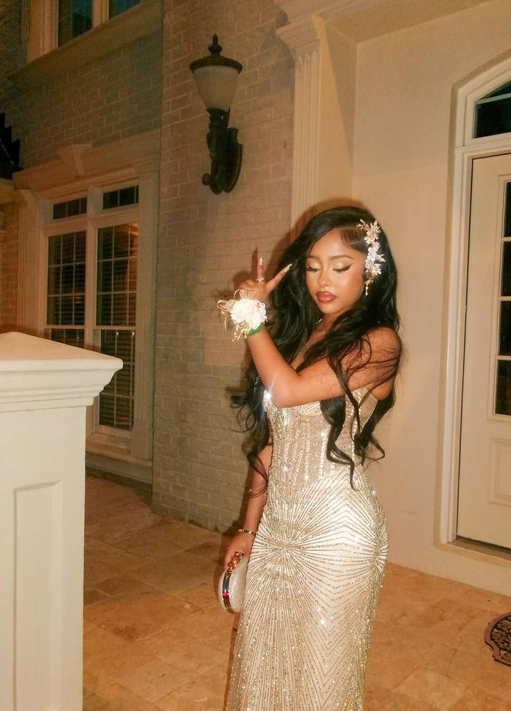 Luxurious Champagne Gold Mermaid Halter Neck Sequined Long Prom Dress Evening Dress cc4959