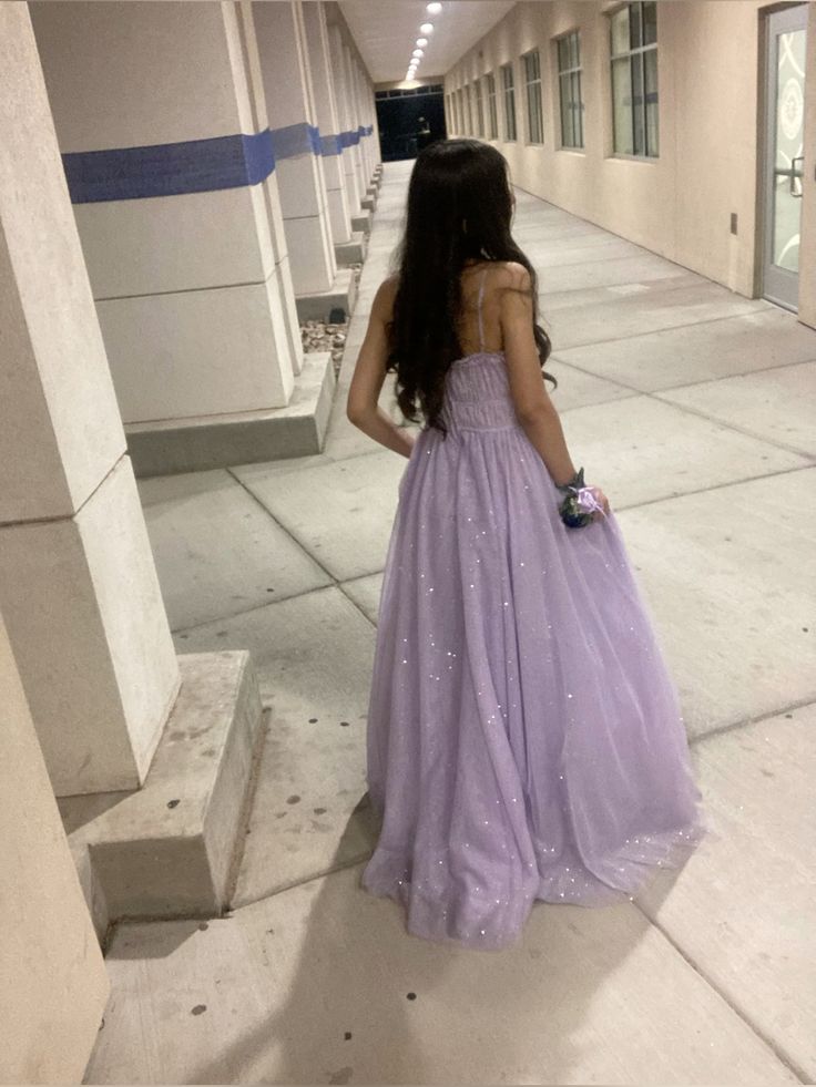 Elegant Purple A-line Spaghetti Strap Sequined Tulle Long Prom Dress Evening Dress Bridesmaid Dress cc4994