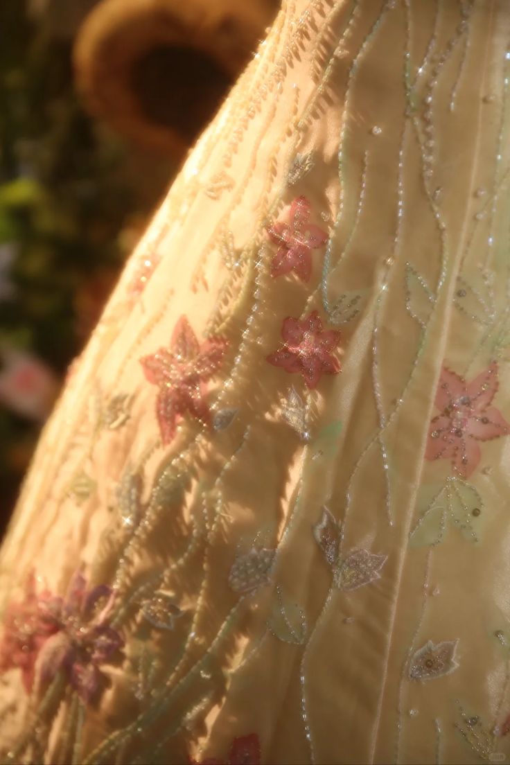 Vintage Yellow A-line Spaghetti Strap Beaded Floral Satin Long Prom Dress Evening Dress cc5024