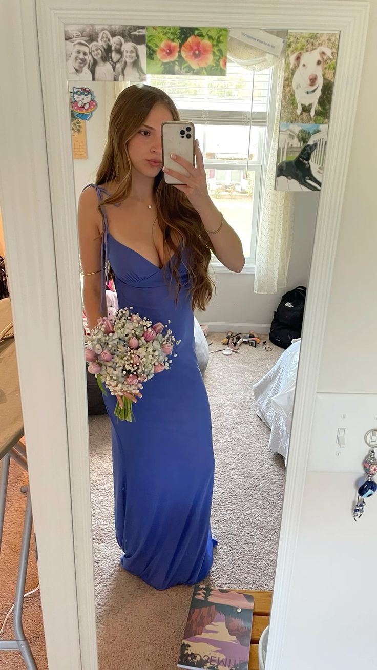 Elegant Mermaid V-neck Backless Chiffon Long Prom Dress Evening Dress Bridesmaid Dress cc5037