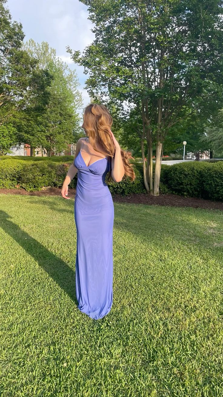 Elegant Mermaid V-neck Backless Chiffon Long Prom Dress Evening Dress Bridesmaid Dress cc5037