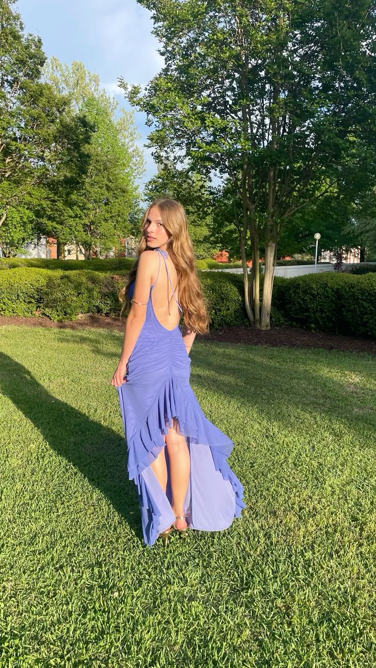 Elegant Mermaid V-neck Backless Chiffon Long Prom Dress Evening Dress Bridesmaid Dress cc5037