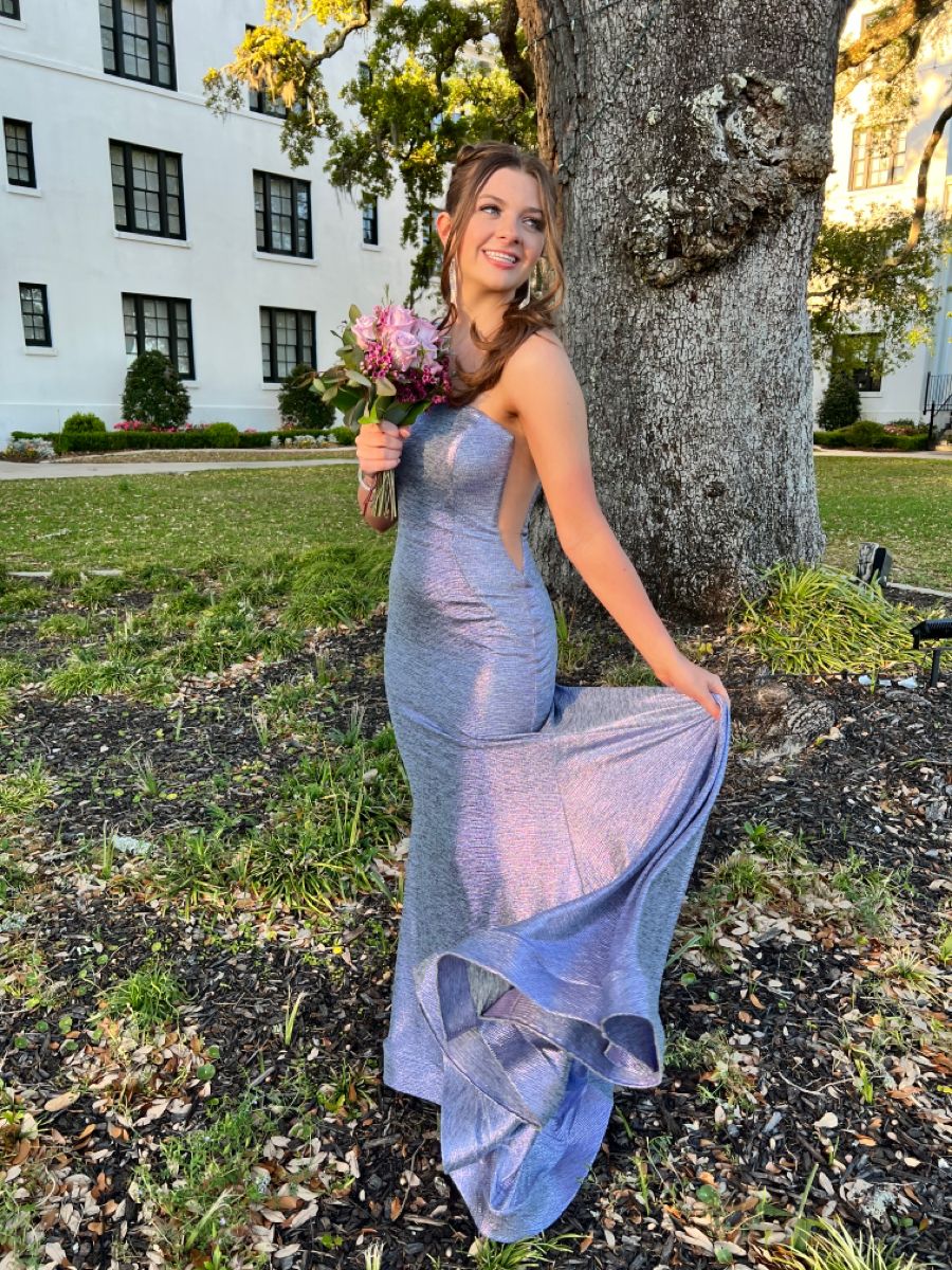 Elegant Purple Mermaid One-Shoulder Sparkling Satin Long Prom Dress Evening Dress Bridesmaid Dress cc5058