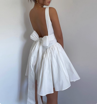 Cute Butterfly Backless Square Neck Waist Backless 17th Birthday Homecoming Dress cc3505