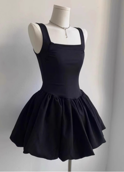 Sweet Square Neck Sleeveless Waist Ballet Puffy Birthday Tutu Homecoming Dress cc3509