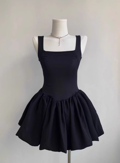 Sweet Square Neck Sleeveless Waist Ballet Puffy Birthday Tutu Homecoming Dress cc3509