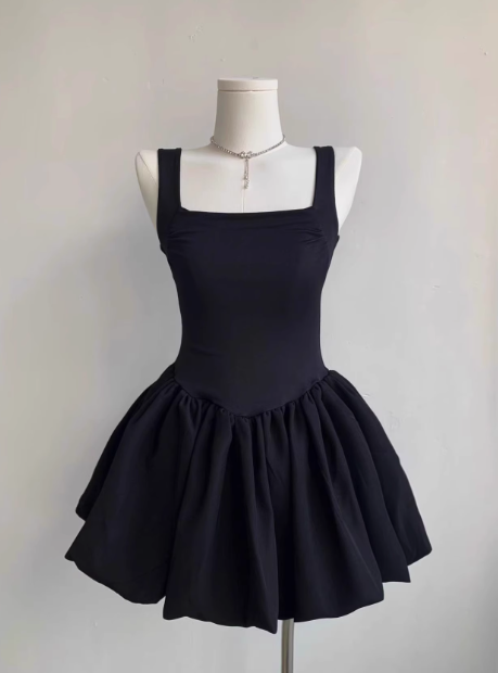 Sweet Square Neck Sleeveless Waist Ballet Puffy Birthday Tutu Homecoming Dress cc3509