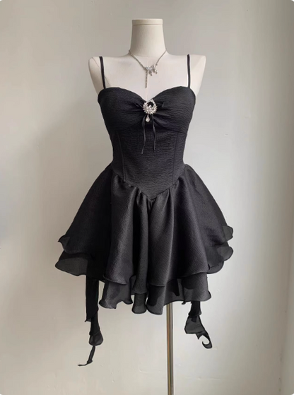 Elegant Temperament Tube Top Suspender Princess 17th Birthday Homecoming Dress cc3513