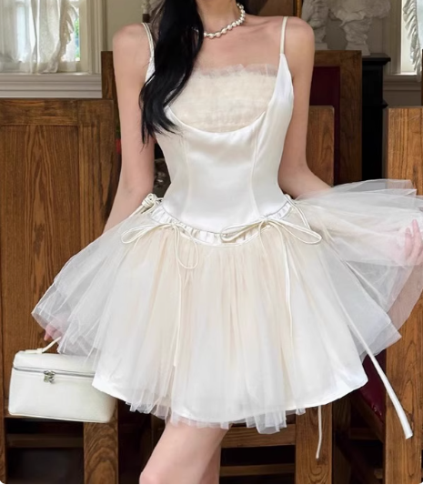 Elegant Ballet Style Strapless Tulle A-Line Birthday Short Skirt Homecoming Dress cc3520