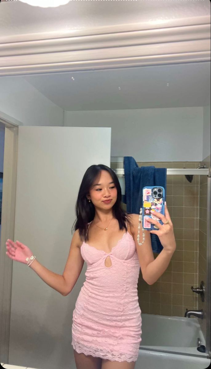 Sexy Pink Strapless Lace Open Back Mini Homecoming Dress cc3535