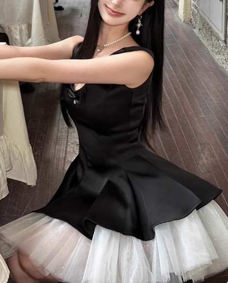 Elegant Tulle Puffy A-line 17th Birthday Homecoming Dress cc3548