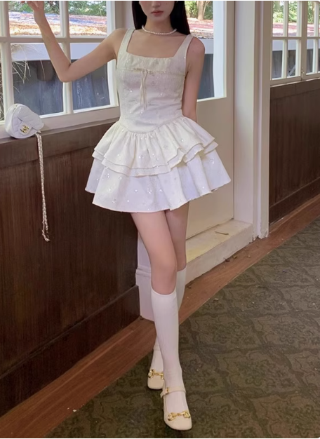 Beautiful White Rose Jacquard Strapless Square Neck A-Line Homecoming Dress cc3554