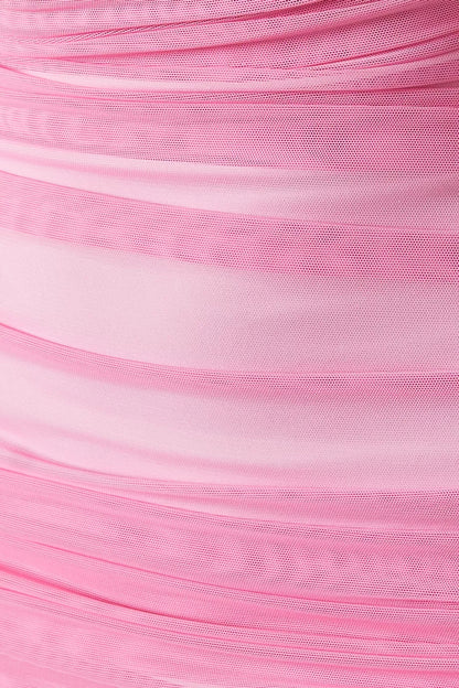 Sweet Pink Off-the-shoulder Tight-fitting Hip 17th Birthday Homecoming Dress cc3564