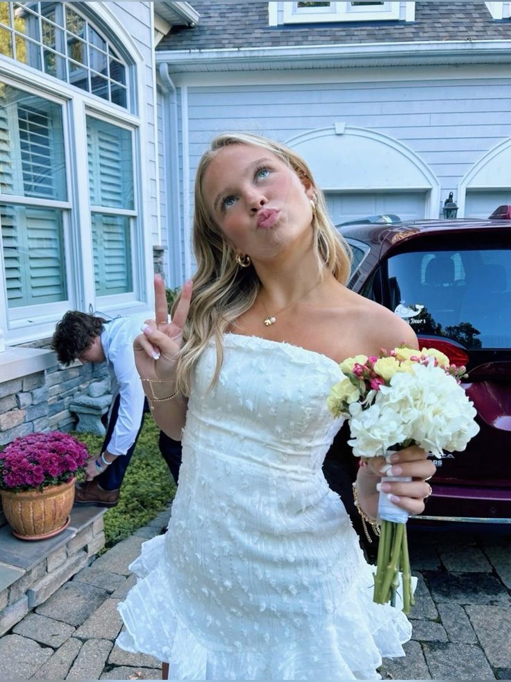 Cute White Tube Top Irregular Skirt Birthday Dress Homecoming Dress cc3565