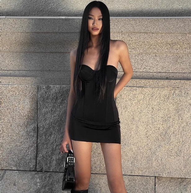 Sexy Sweetheart Neckline Fishbone Backless Strappy Hip 17th Birthday Homecoming Dress cc3592