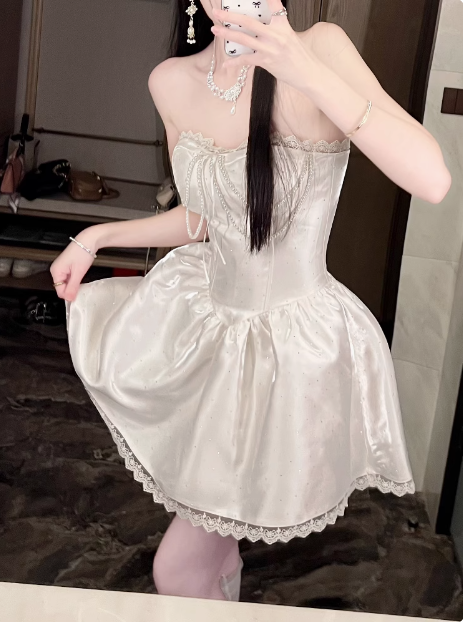 Princess Tutu French Tutu Waist Lace 17th Birthday Homecoming Dress cc3612