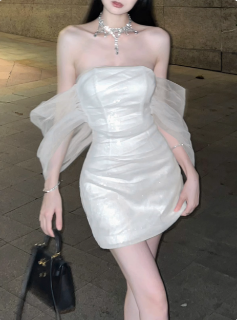 Elegant One-shoulder Design Hip-hugging 19th Birthday Homecoming Dress cc3613