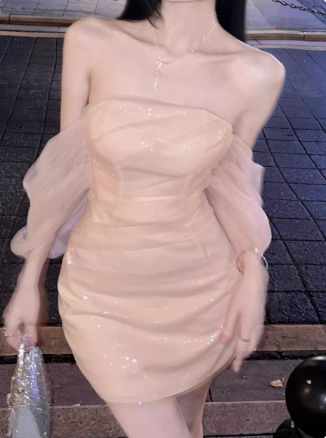 Elegant One-shoulder Design Hip-hugging 19th Birthday Homecoming Dress cc3613