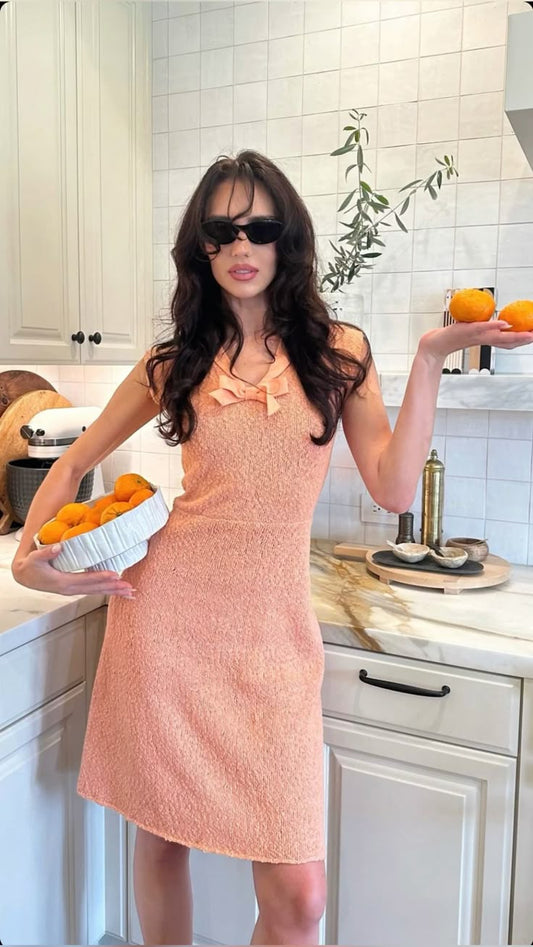 Sweet Pink Sleeveless Bow Waist Birthday Short Skirt Homecoming Dress cc3644