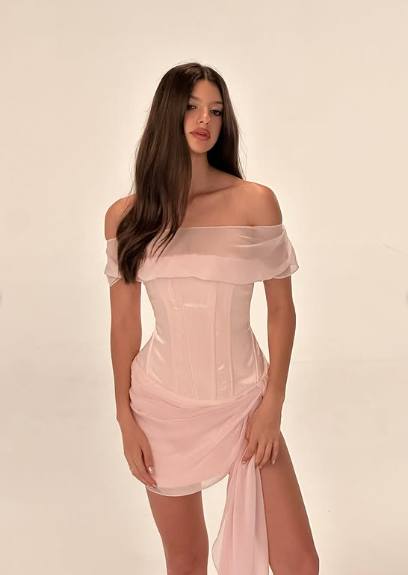 Cute One Shoulder Satin Herringbone Mini Homecoming Dress cc3656